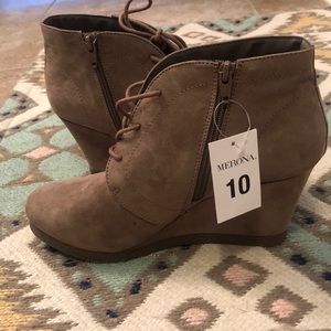 Wedge booties